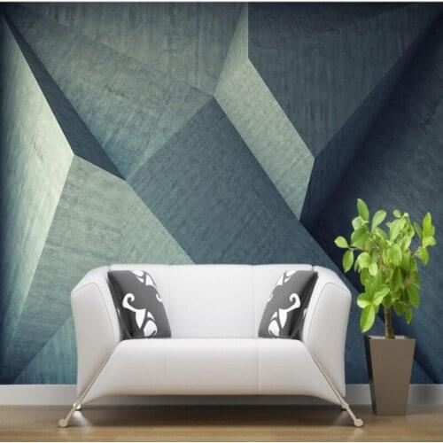Dropshipping Fatman Mural Wallpaper Creative Geometric 3d Wall Murals Living Room Nordic Wallpaper Papel Tapiz Para Pared