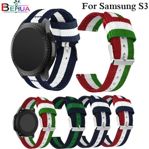 Watch Band nylon Wrist Strap for Samsung Gear S3 Frontier Classic Replacement Bracelet For Huami Amazfit Sport Straps Bracelet