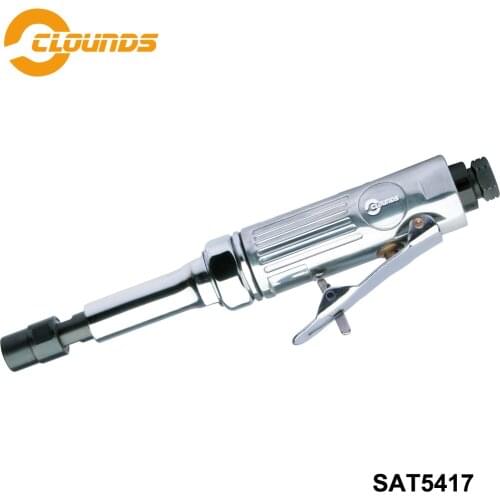 SAT5417 5" Extended Air Die Grinder Air Angle Die Grinder High Speed Polisher Pneumatic Cutting Tool