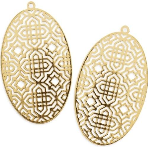 Patterned Silver / Gold Necklace