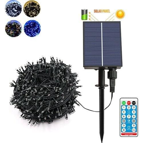 USB LED Solar Lights christmas String Beads lights Lamp Bulb Waterproof Holiday Fairy Party Garland Garden Home Tree decoration