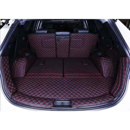 Top quality! Special car trunk mats for Hyundai Santa Fe 7 seats 2018-2013 durable cargo liner mat boot carpets for Santafe 2015