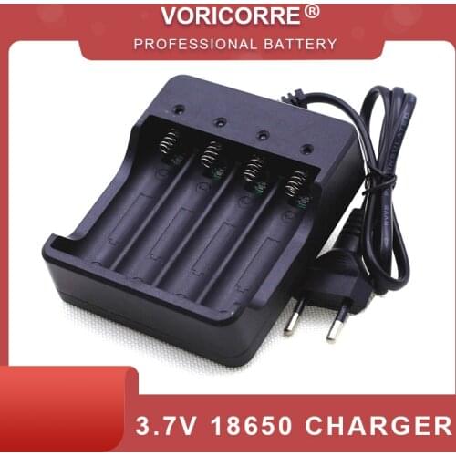 VariCore 3.7V 18650 Charger Li-ion Battery 4.2V Four Slot Line Charge Full from Shutdown Factory Fashlight batteries Charger