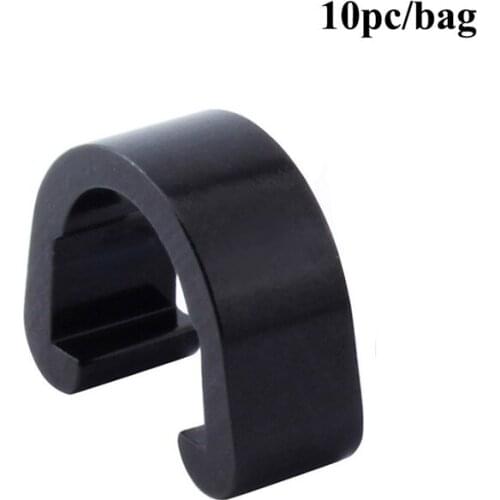 10 PCS Bicycle C Buckle U-Shaped Line Buckle Line Tube Fixed Aluminum Alloy Clamp Brake Shift Line Tube