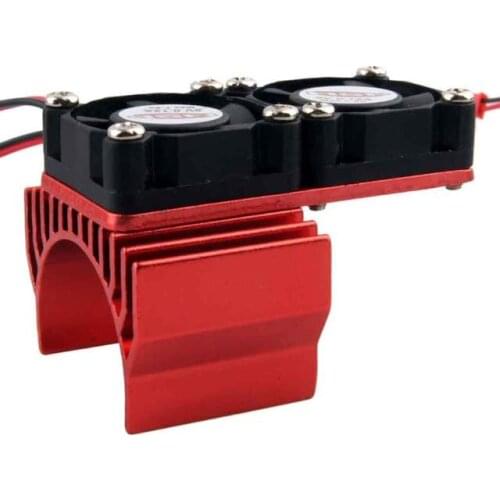 4 color RC HSP Heat Sink DC5V Dual Fan Cooling For Models 540 Motor (3650)
