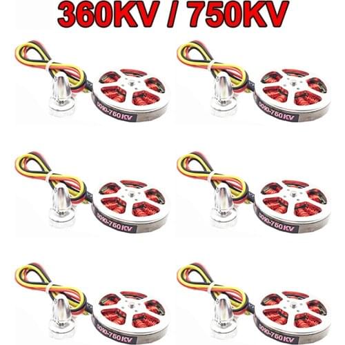 High quality 5010 750KV / 360KV High Torque Brushless Motors For DIY 550mm 680mm MultiCopter QuadCopter Multi-axis aircraft