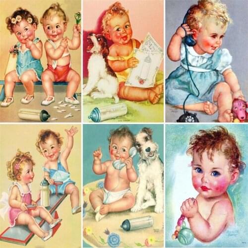 5D DIY Diamond Painting Full Drill Square Children Handcraft Kit Embroidery Rhinestone Picture Home Decoration