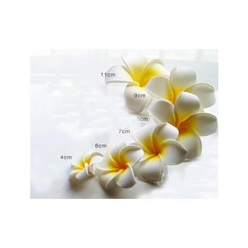 6CM Artificial Hawaii PE Plumeria flower / Frangipani foam Flower FOR headwear wedding decoration DIY Craft