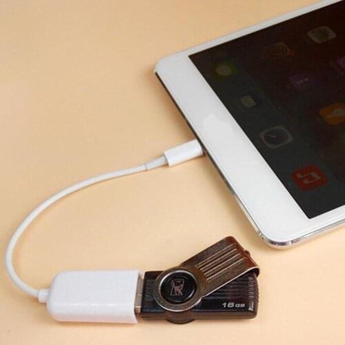 OTG USB to Camera Adapter for Lightning USB Cable Headphones MIDI Electric Piano Converter Keyboard for iPhone 7 8 iOS 13 Adapte
