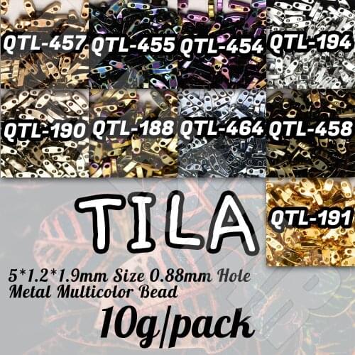 BLUESTAR vintage Japanese MIYUKI Tila Flat Beads For Women DIY handmade Jewelry Bracelet Making clothing Accessories