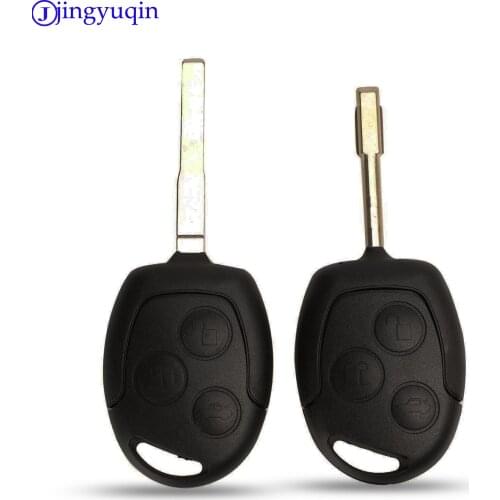 Jingyuqin 3 Buttons Remote Car Key Shell Case Fob Covers For Ford Focus Mondeo Festiva Fusion Suit Fiesta KA