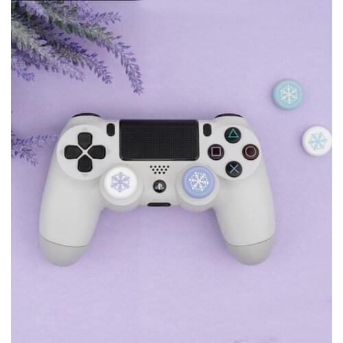 Snowflake Snow Thumb Stick Grip Cap Joystick Cover For Sony Playstation Dualshock 4/3 PS4/PS3/Xbox 360/NS Switch Pro Controller