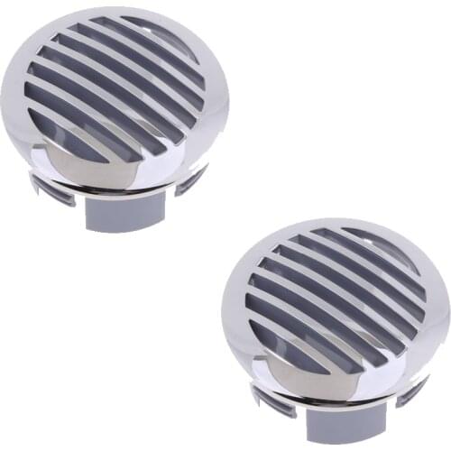 2 Pcs 3" Boat Stainless Steel Air Intake Flow Vent Cover Decorative For 3"-3.25" Pipe RV/Camper/RV/Yacht Boat Accessories Marine