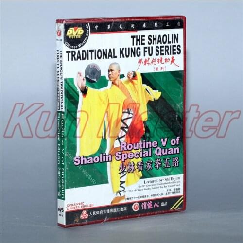 Disc DVD The Shaolin Traditinal Kung Fu Routine Five Of Shaolin Special Quan English Subtitles