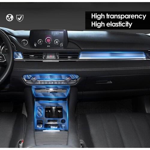 For Mazda 6 Atenza 2020 2019 Accessories TPU Transparent Film Car Dashboard Film Screen Protection Stickers Anti-scratch 29Pcs