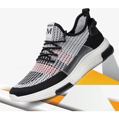 Spring new large size classic white mesh light fashion comfortable thick soles mens casual shoes outdoor shoes