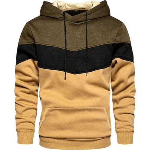 Mens Hoodies Sweatshirts 2021Spring Autumn Casual Full Sleeve Oversized Hoodie Men Sweatshirt Patchwork Hooded Pullover Men 5XL