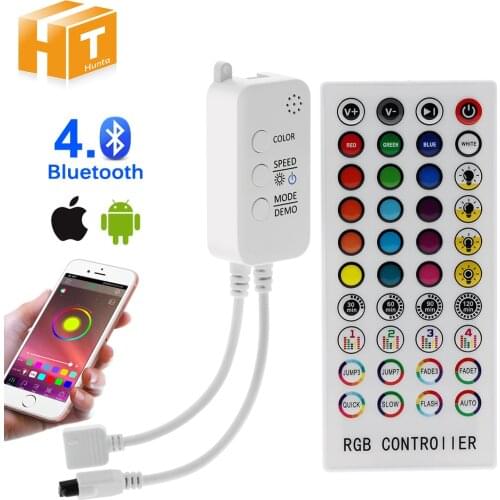 Music Bluetooth Controller RGB Controller DC12V 40Key IR Remote Controller For 2835 5050 RGB LED Strip Lights