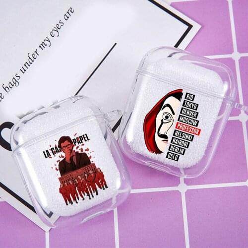 Cute La Casa De Papel Spain TV Soft Silicone Case For Airpods Pro 2 1 Bluetooth Wireless Earphone Cover Charging Box Bag