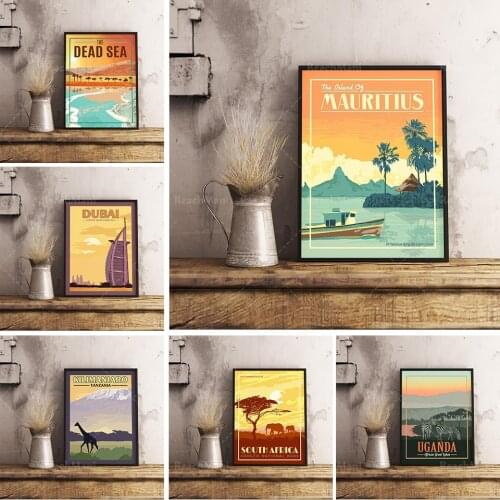 Egypt Pyramids Of Giza - Vintage Travel Poster