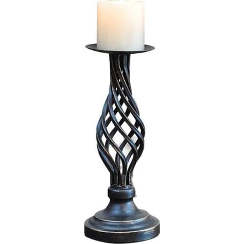 Candlesticks Ornaments Iron Plating New Geometric Spiral Nordic Electroplated