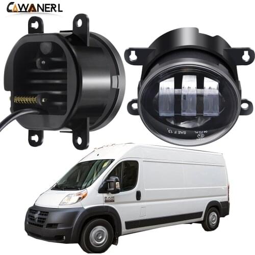 Fog Light Assembly For Dodge Promaster 1500 2500 3500 30W 6000LM Car Front Bumper LED Fog Lamp DRL White Amber H11 12V