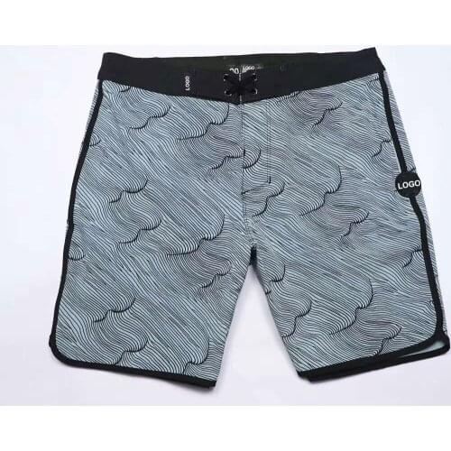 Bermuda Swim Surfing Waterproof Quick Dry Breathable Beach Shorts Swimwear Printed Phantom Board Shorts Mens Elastic Trunks 2021