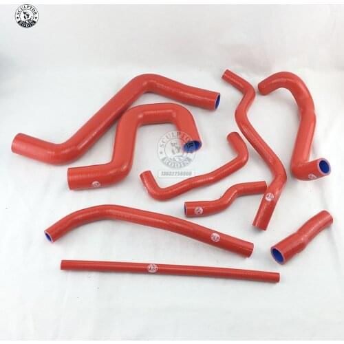 Silicone Intake Hose For V W Golf GT I MK2 1.8 8V PB code 1987-1991(9pcs) RED/BLUE/BLACK