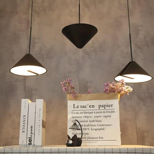 Nordic Modern Multi-angle Tapered LED Pendant Lights Living Room Bedroom Kitchen Hanging LampsRestaurant Decor Lighting Fixtures