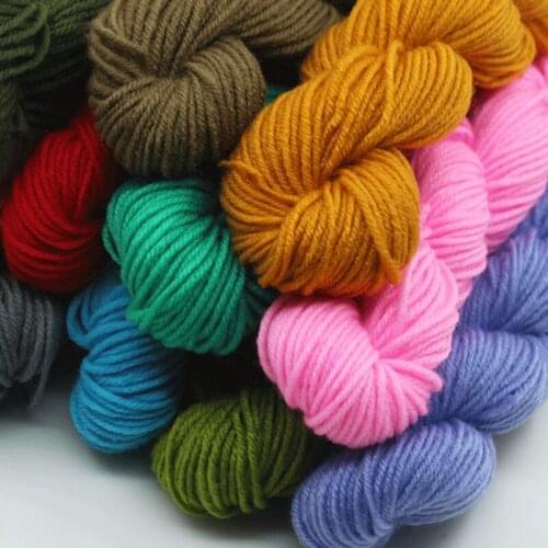 320g /lot Knitting line Crochet Woolen yarn Medium thickness Insoles Slipper Cross-stitch Cushion Doll Acrylic Thread ZL2199