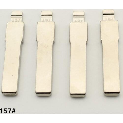 VVDI OEM 10Pcs 157# Metal Uncut Flip KD Remote Key Blade For Fiat (Mid Slot)