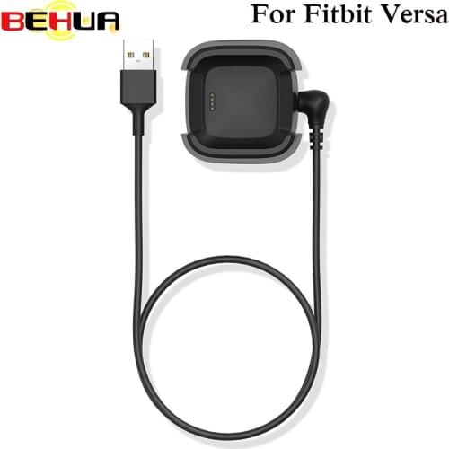 USB Charging Data Cradle Dock Station Cable Cord for Fitbit Versa High Quality Replacement USB Charger Cable Watch Accessory 1m