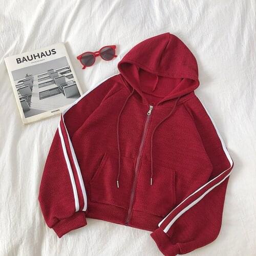 Abrini Women 2021 Autumn Hoody Zipper Fly Jacket Female Hoody Cardigans Fashion Long Sleeve Tops Winter Female Jacket Sweatshirt