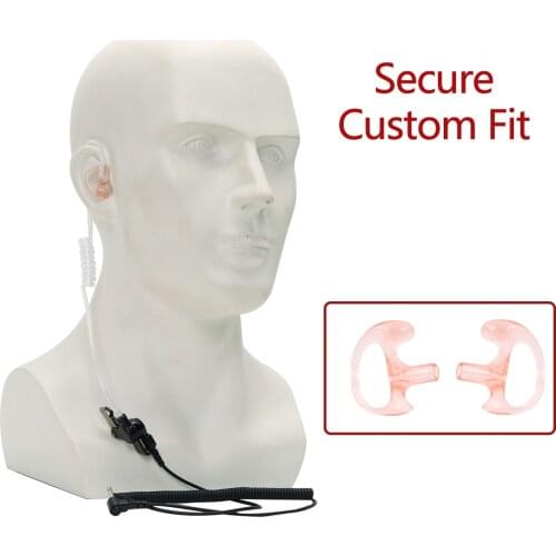 ABBREE Air Sound Tube Original Walkie Talkie Earpiece 3.5mm Connector Replacement for Clear Earphone for Two-Way Radio