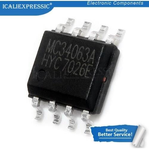 10PCS MC34063A SOP8 MC34063 SOP MC34063ADR MC34063ADR2G SMD new and original IC SOP-8