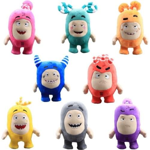 16cm Oddbods Cute Fuse Pogo Bubbles Slick Zeke Jeff Newt Halloween Birthday Stuffed Collectible Toy Christmas Gift Plush Toys