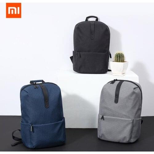 2019 Original Xiaomi Preppy Style Backpacks Large Capacity Brief School Youth Bags Women Men Bag Notbook Bags For Laptop Ipad