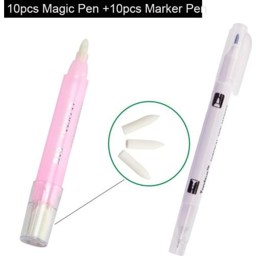 5pcs Microblading Skin Surgical Eyebrow Marker Pen with Magic Eraser Remover Brush Scribe Tool Tattoo Supplies Tattoo Accesories