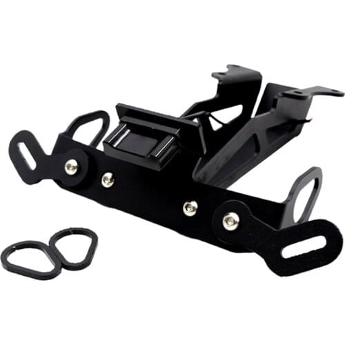 Aluminum Alloy License Plate Holder Bracket w/LED Light Compatible with Yamaha MT-09 2014-2016 Acc