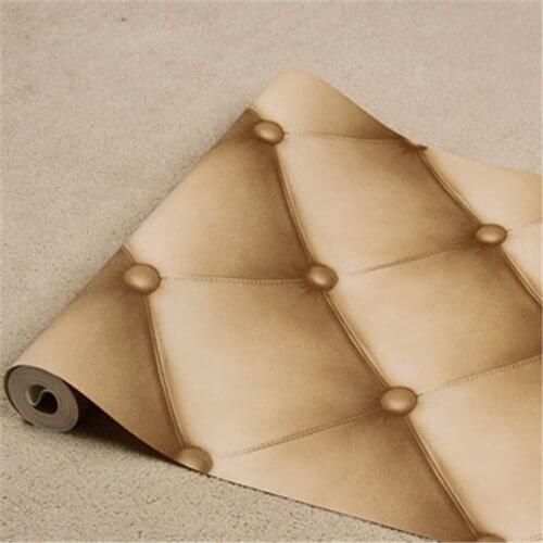 Beibehang Fashion Rhombic Pattern 3D Wallpaper KTV Box Entertainment Hotel Decoration Wall Paper Plaid Wallpapers Papel de P