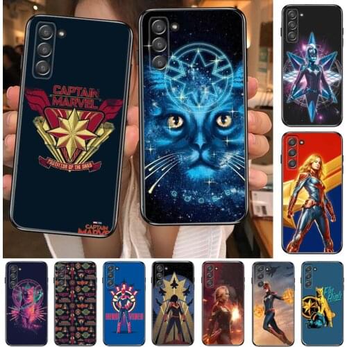 Marvel caption marvel Phone cover hull For SamSung Galaxy S8 S9 S10E S20 S21 S5 S30 Plus S20 fe 5G Lite Ultra black soft case