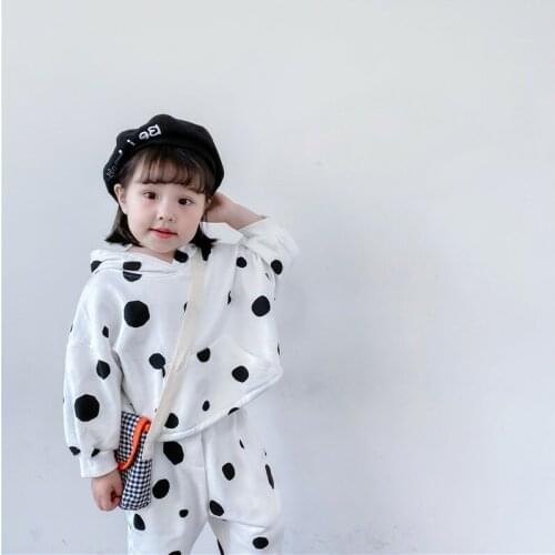 Girls Suits Sweatshirts +Pants Sets Kids 2021 Printed Spring Autumn Teenagers Tracksuits Formal Outfits Sport Children Clothing