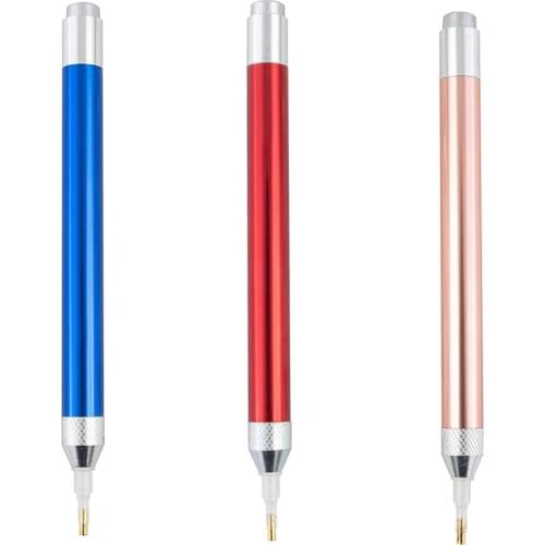 DIY Diamond Painting Tool Luminous Point Drill Pen Magnifying Glass Luminous Lighting Sticker Drill Tool