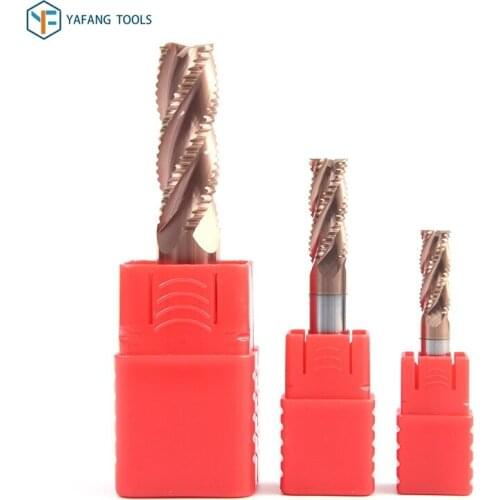 4 Flute HRC55 Roughing End Mill Tungsten Solid Carbide Router Bit CNC Machine Tools Milling Cutter Power Tool