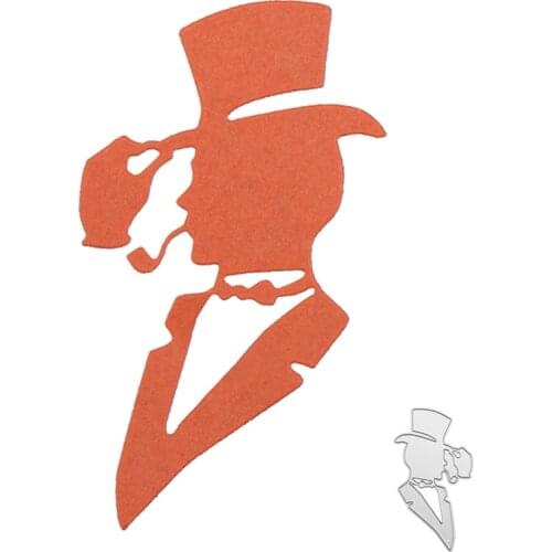 Gentleman Metal Cutting Die For DIY Embossing Paper Photo Album Gift Cards Making Scrapbooking Craft New Dies