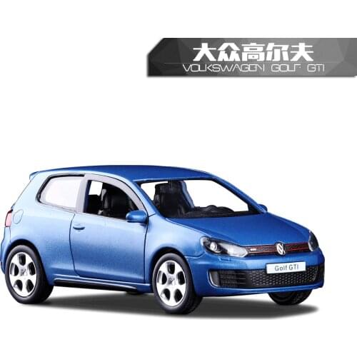 High Simulation RMZ city 1/36 VW Golf GTI MK6 Alloy Car Model Diecast Metal With Pull Back Car Toy For Baby Gifts Collection