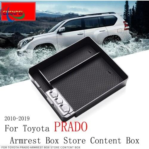 For Toyota Prado 2010-2019 Modified Central Armrest Box Storage Box Central Control Storage Box Car Accessories