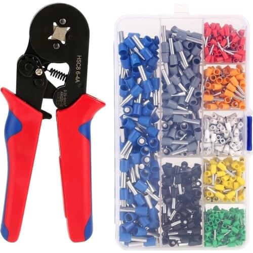 800 Wire Crimping Tool Kit AWG 10-22 Terminal Connector Sleeves Contractors Ferrule Crimper Pliers for Stripper Wiring Projects