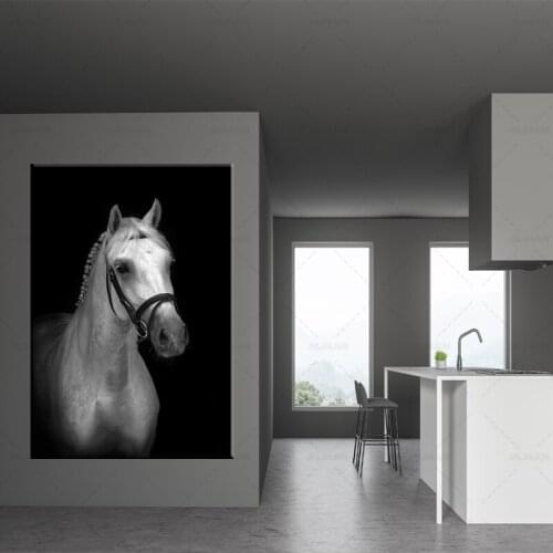 Horse Elephant Giraffe Owl Lion Wall Art Canvas Painting Animals Nordic Posters And Prints Wall Pictures For Living Room Decor