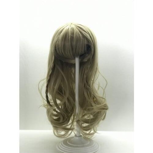 New Golden Curly Hair Wig for 22inch Reborn Dolls, Long Curly Hair for 48-55cm Silicone Reborn Baby Doll Hair Wig